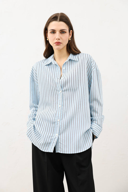 Antioch Oversized Striped Women's Shirt