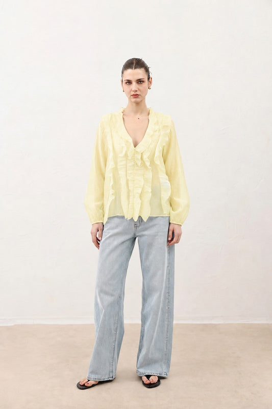 Women's Ruffled Shirt