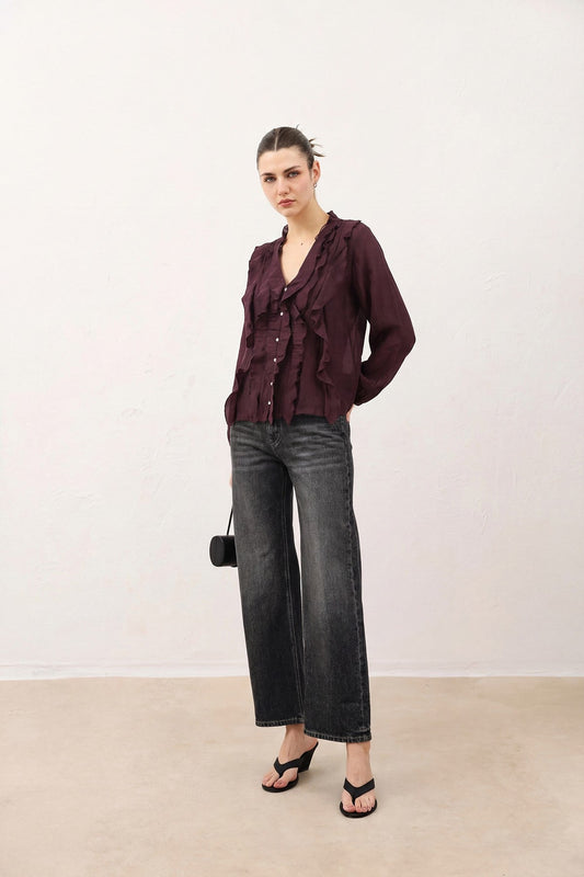 Women's Ruffled Shirt