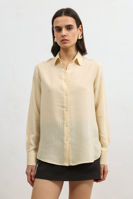 Antioch 100% Lyocell Striped Women's Shirt