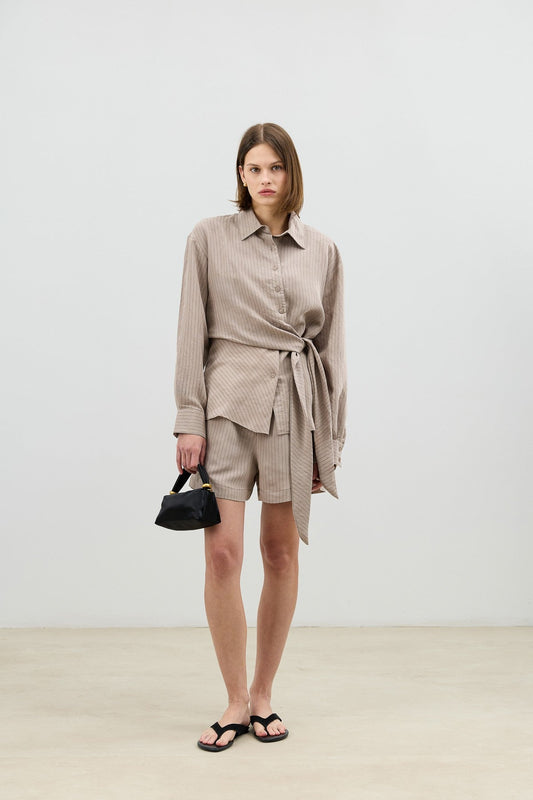 Antioch Women's Blouse with Modal Blend and Button-Down Collar