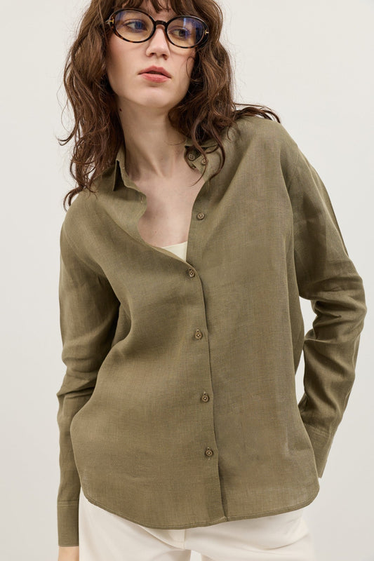 100% Linen Women's Shirt