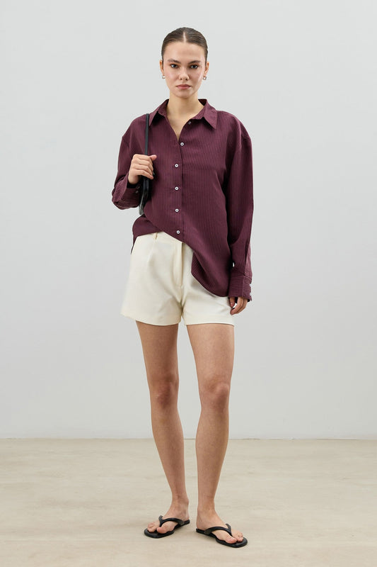 Antioch Women's Striped Shirt with Modal Blend