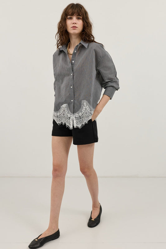 Antioch Blouse with Lace Details