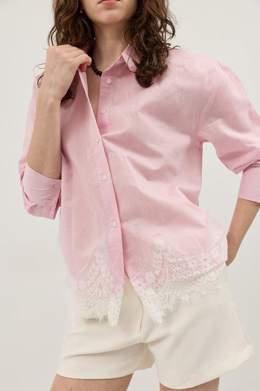 Antioch Blouse with Lace Details