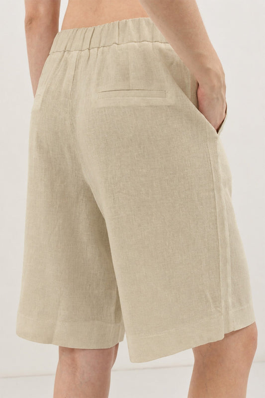 Women's Relaxed-Fit Linen-Blend Shorts