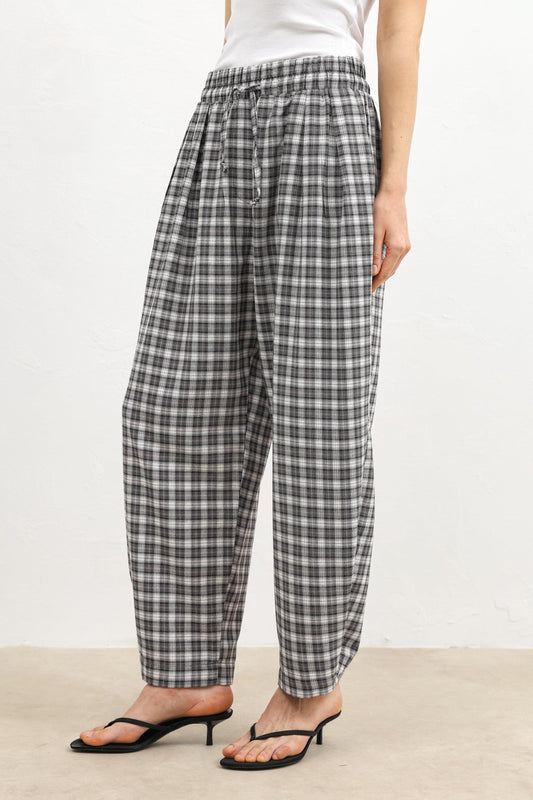 Antioch Adjustable-Cuff Checkered Women's Pants