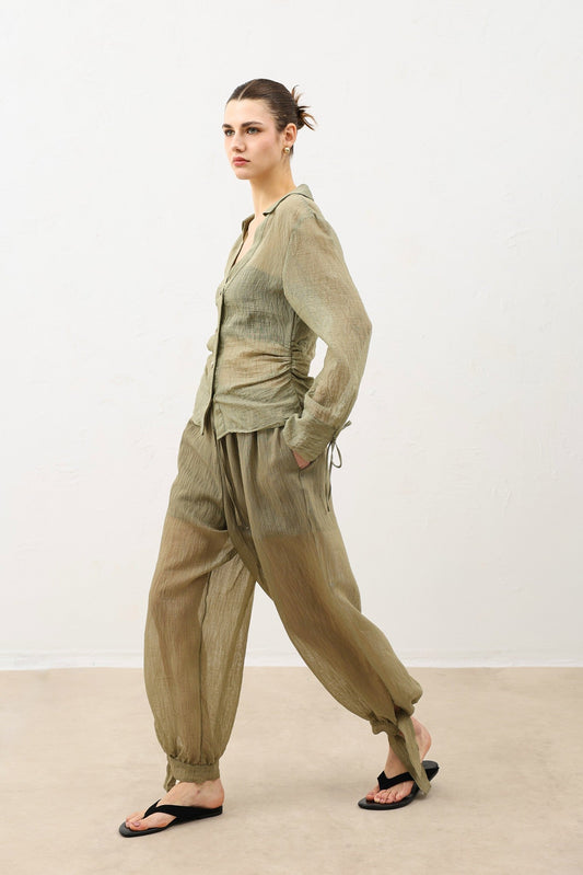 Semi-Transparent Women's Pants