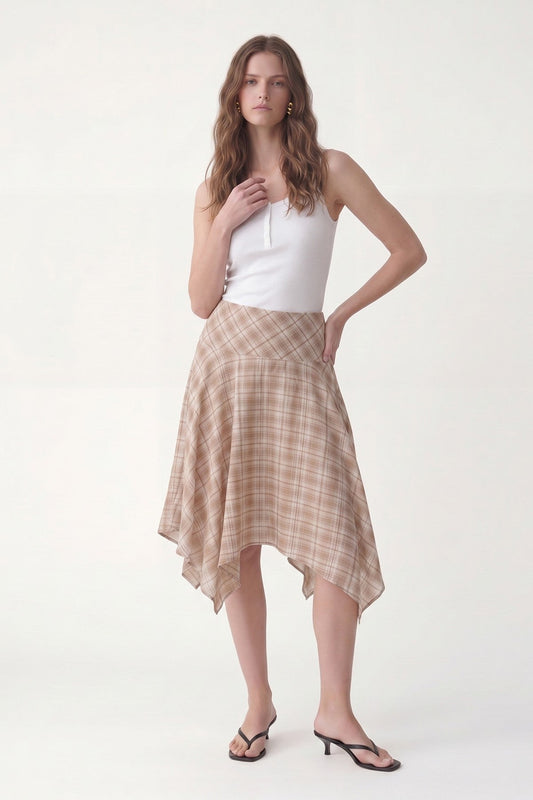 Antioch Asymmetrical Plaid Women's Skirt