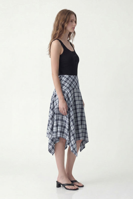 Antioch Asymmetrical Plaid Women's Skirt