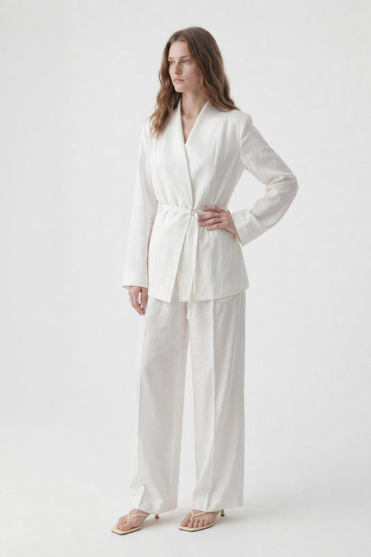 Antioch Women's Blazer Jacket with Linen Blend