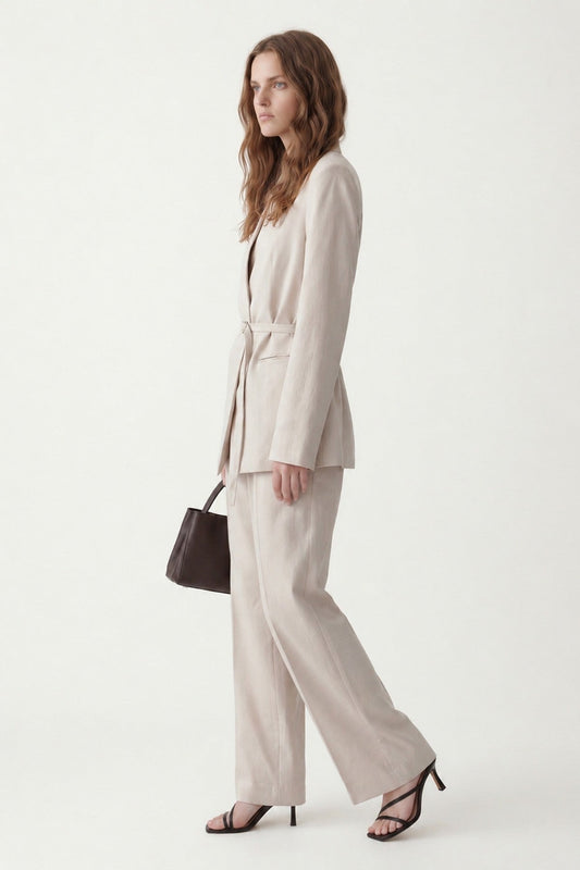 Antioch Women's Blazer Jacket with Linen Blend