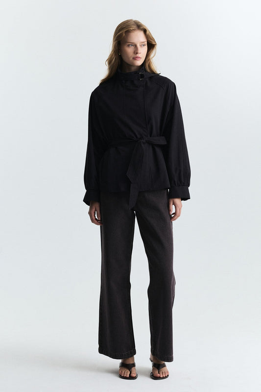Stand-Up Collar Trench Coat