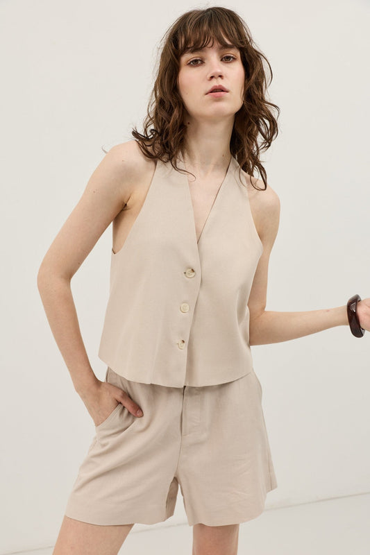 Antioch Women's Linen-Blend Vest