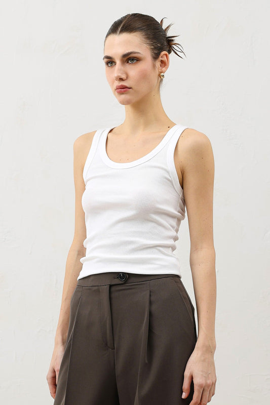 Antioch Women's Tank Top with Straps and Ribbed Hem