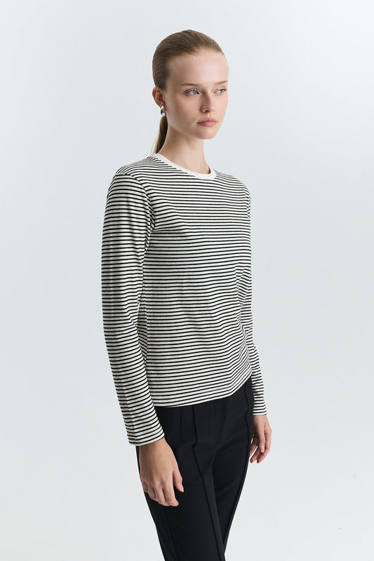 Striped Long-Sleeve T-Shirt