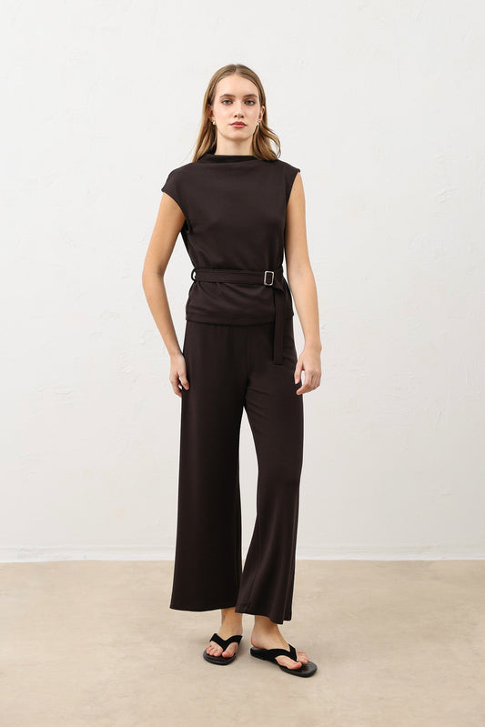 Women's Belted Suit Set
