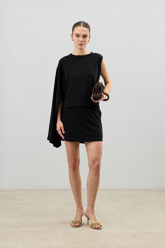 Asymmetrical One-Shoulder Women's Set