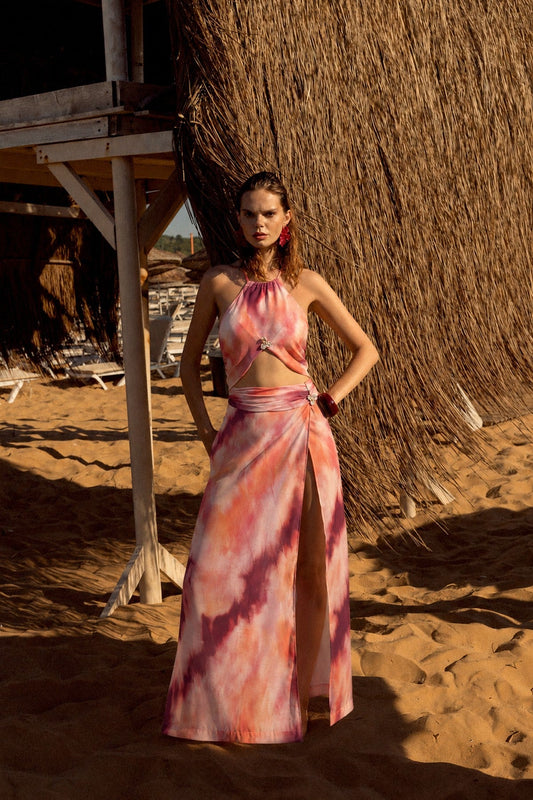 Batik-Patterned Pareo Set