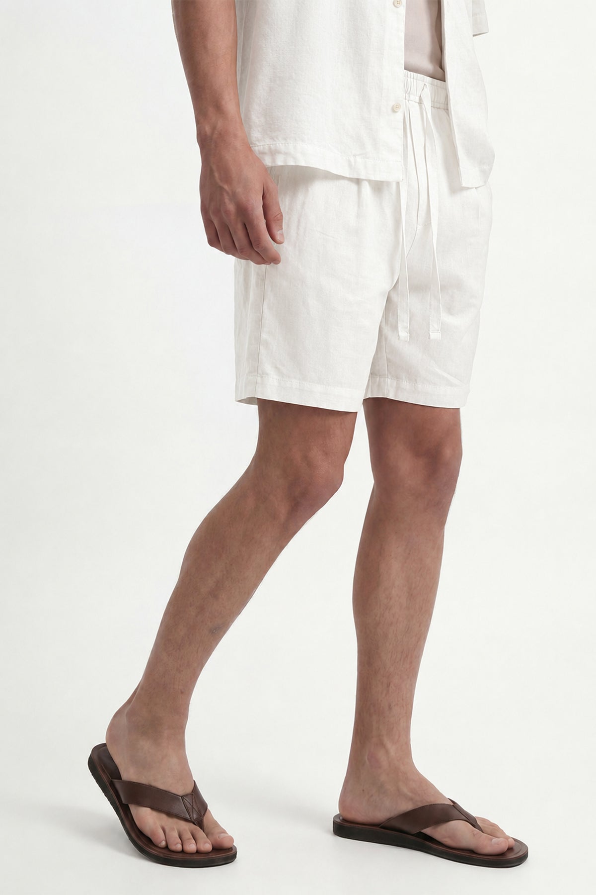 Men's Linen-Blend Bermuda Shorts