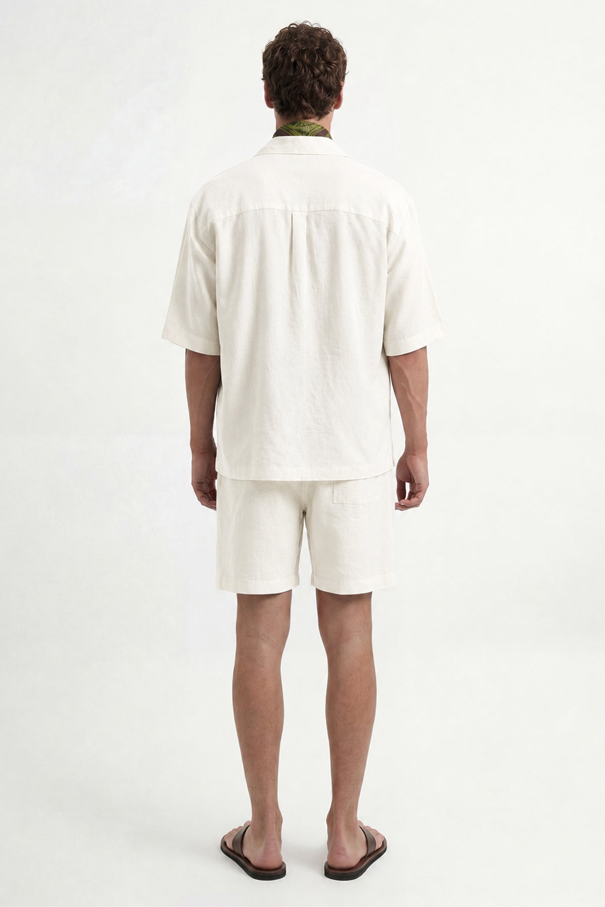 Men's Linen-Blend Bermuda Shorts