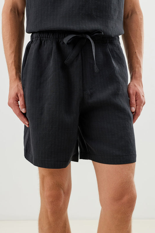 Men's Tie-Waist Shorts with Lyocell Blend