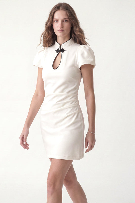 Mini Dress with Collar Detail