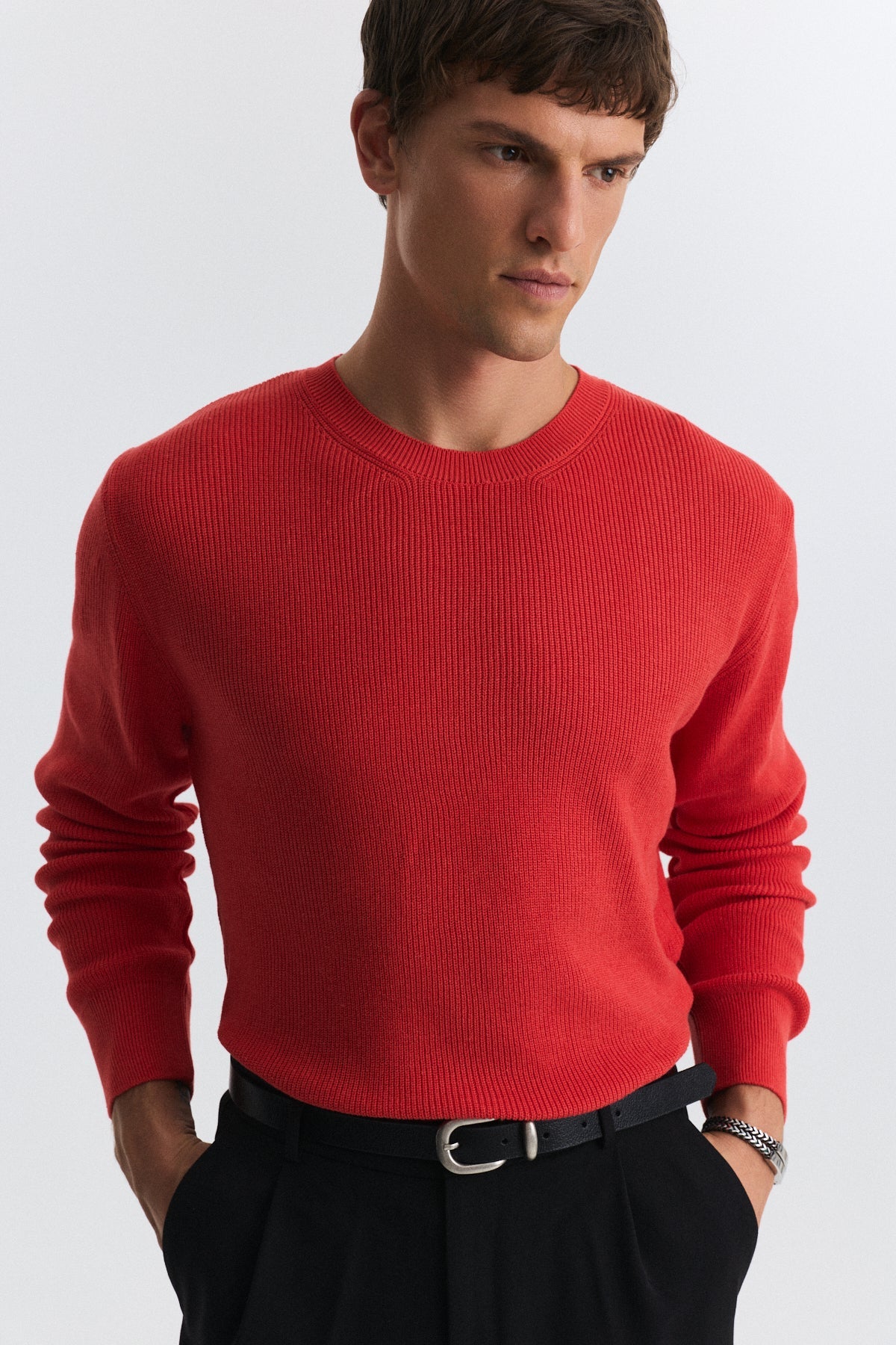 Textured Men's Sweater