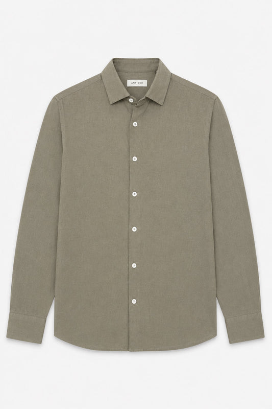 Men's Relaxed-Fit Shirt with Linen Blend