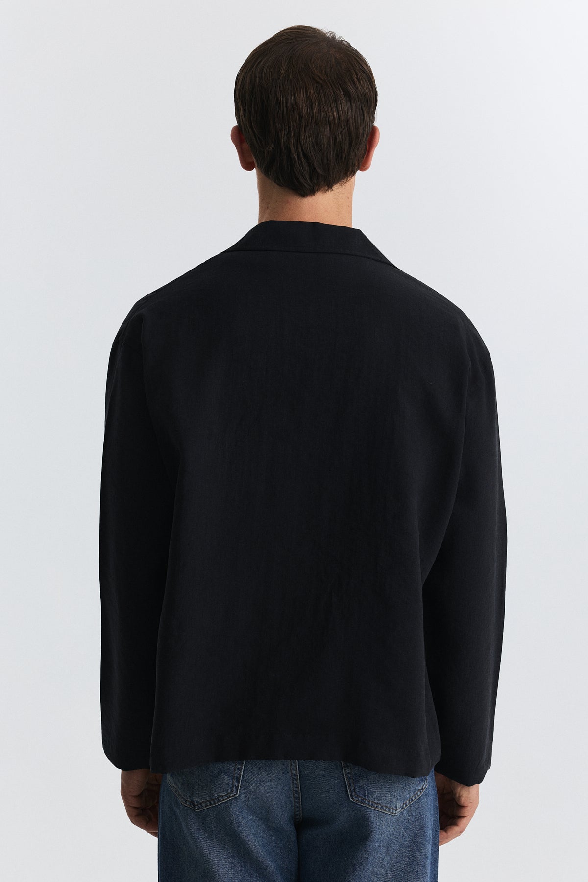 Shirt with Decorative Metal Buttons