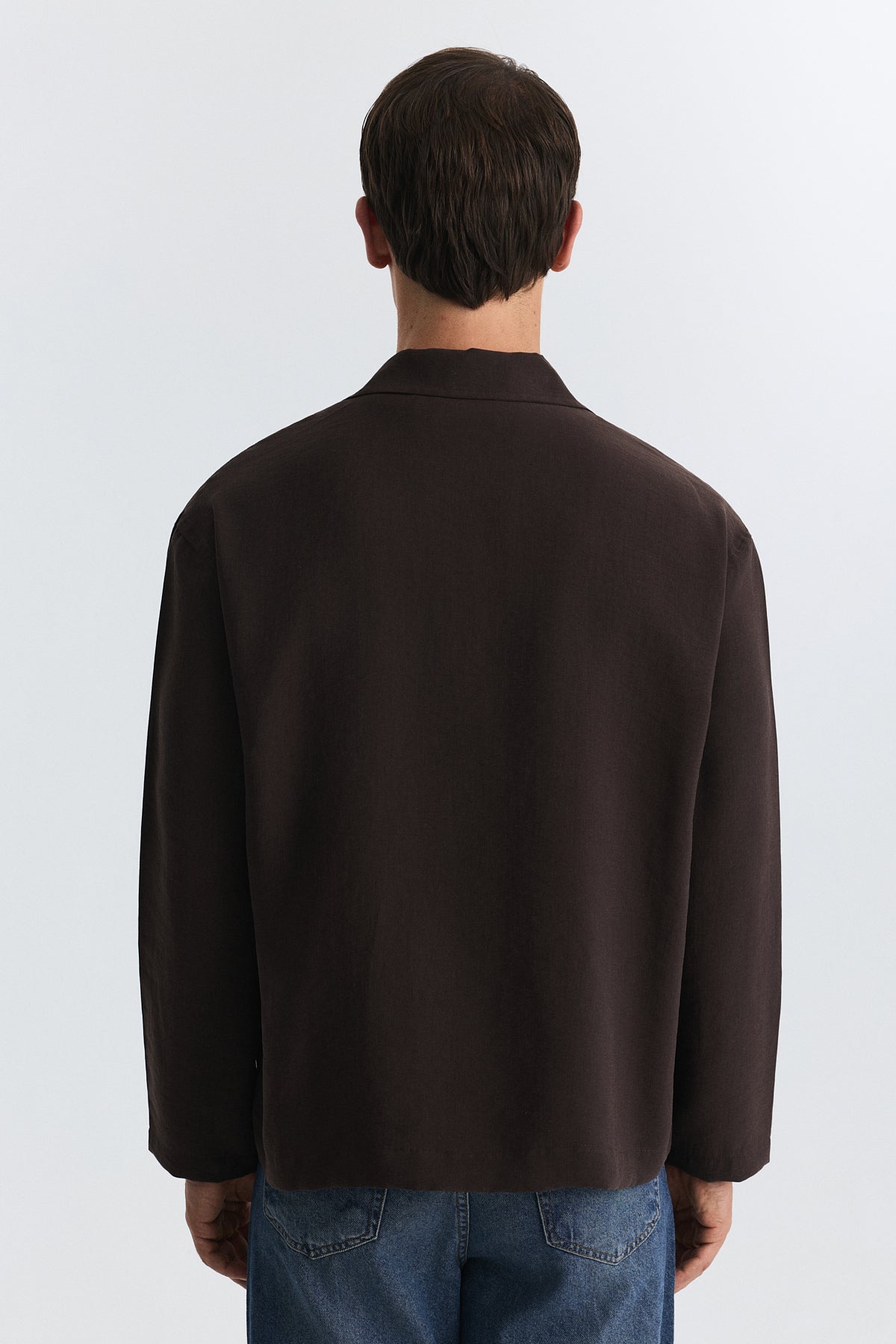 Shirt with Decorative Metal Buttons