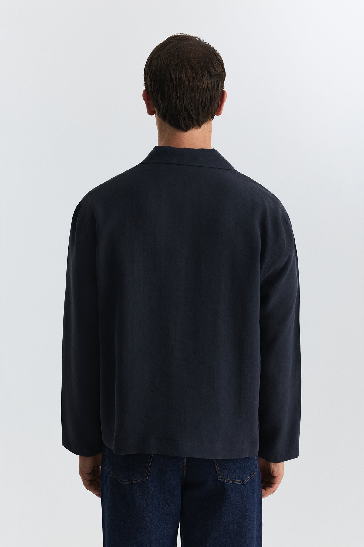 Shirt with Decorative Metal Buttons