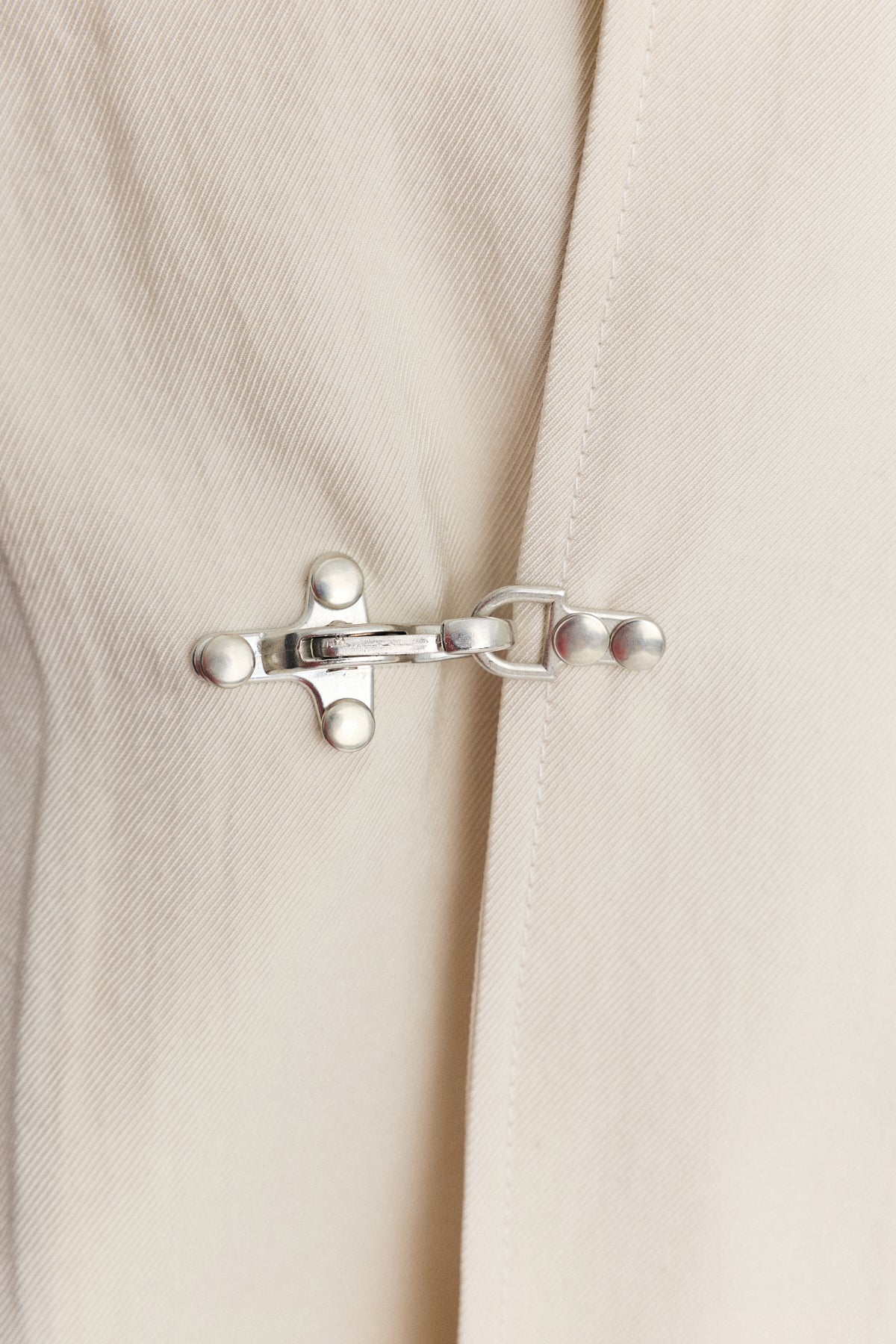 Shirt with Decorative Metal Buttons