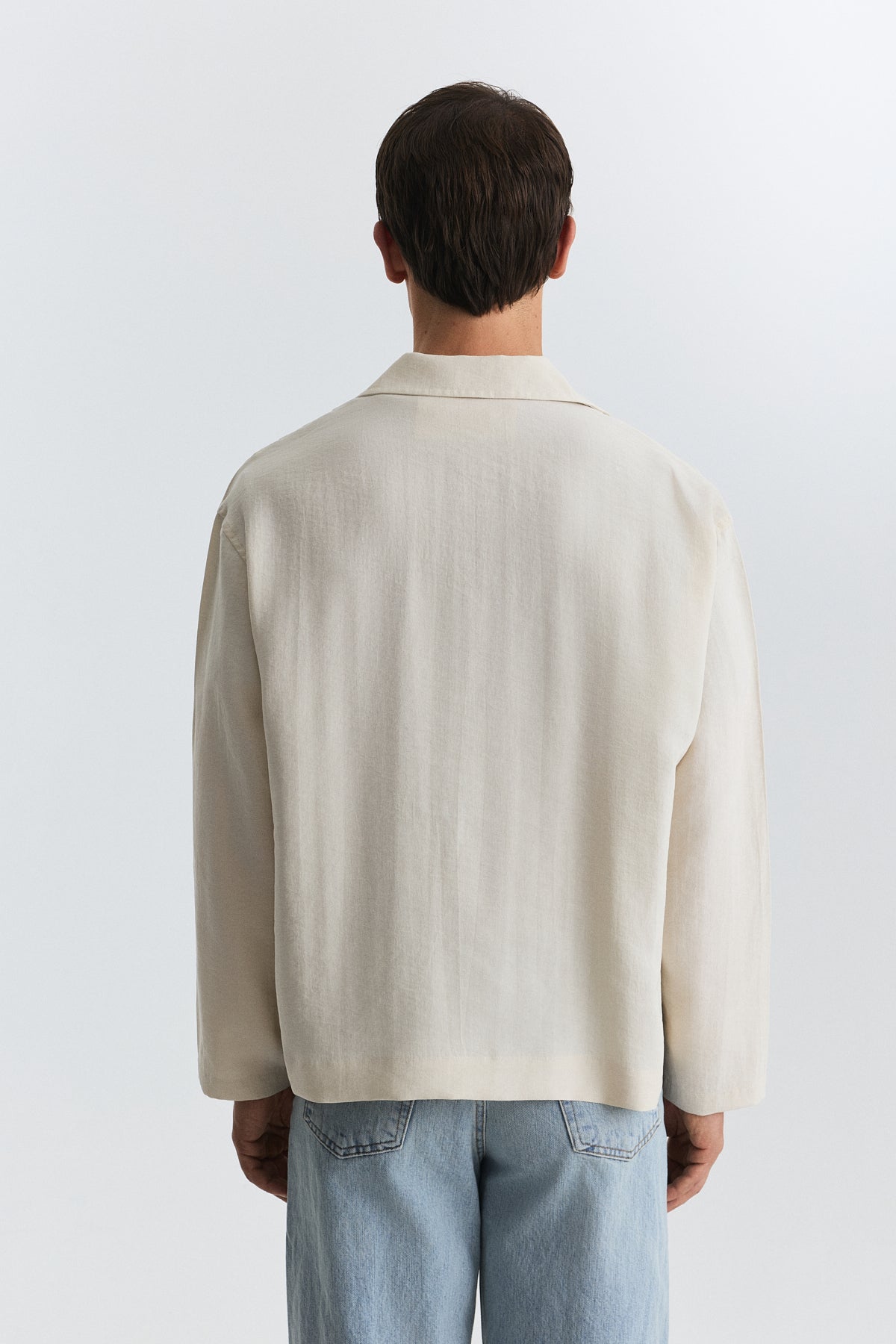 Shirt with Decorative Metal Buttons