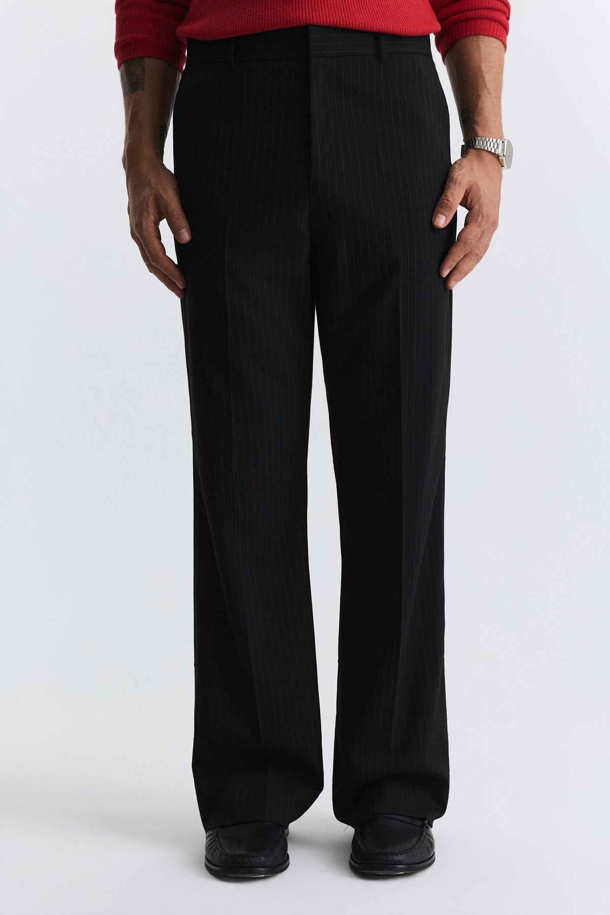 Relaxed-Fit Striped Pants