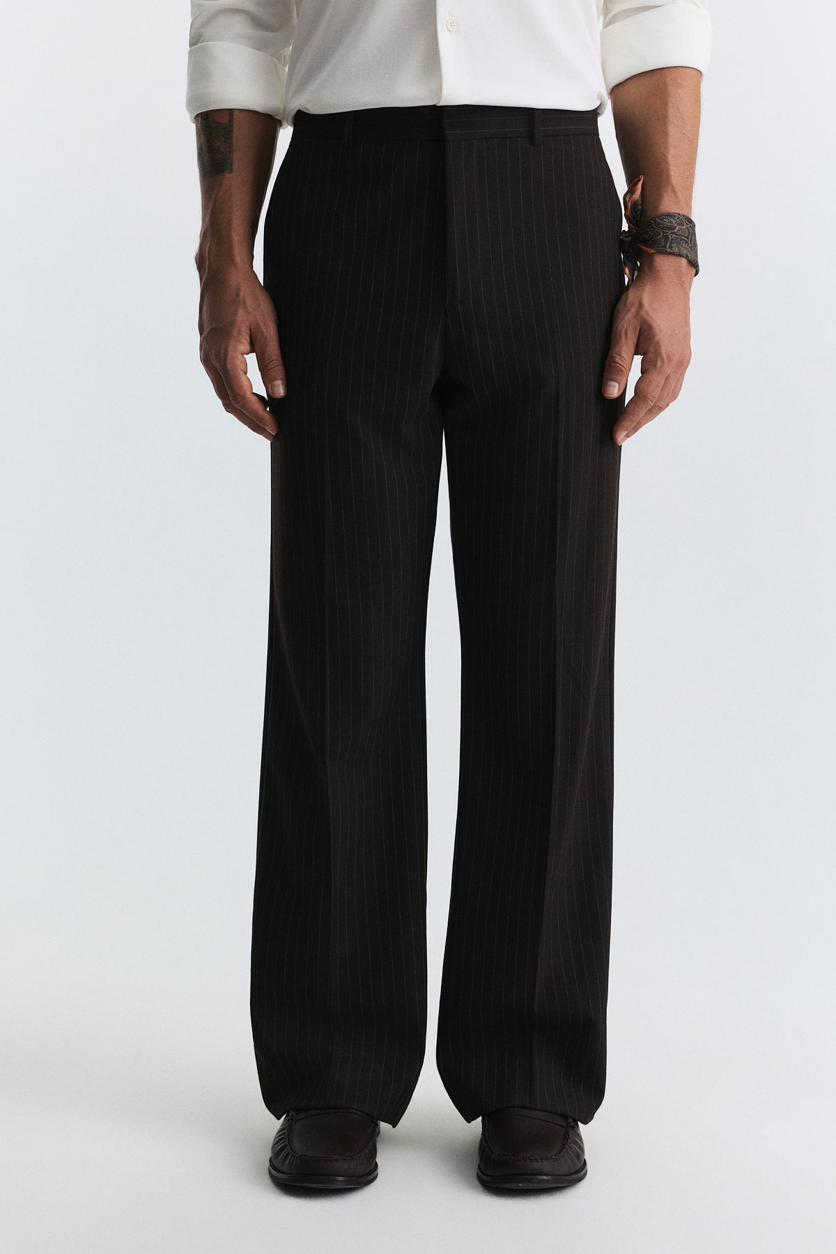 Relaxed-Fit Striped Pants