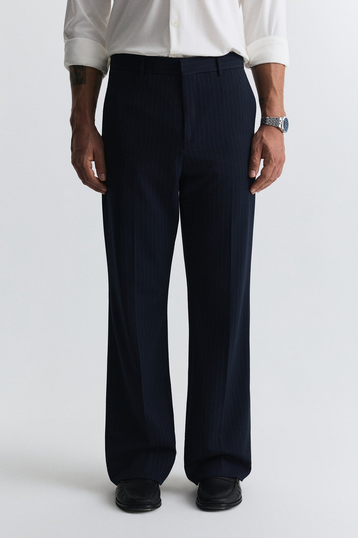 Relaxed-Fit Striped Pants