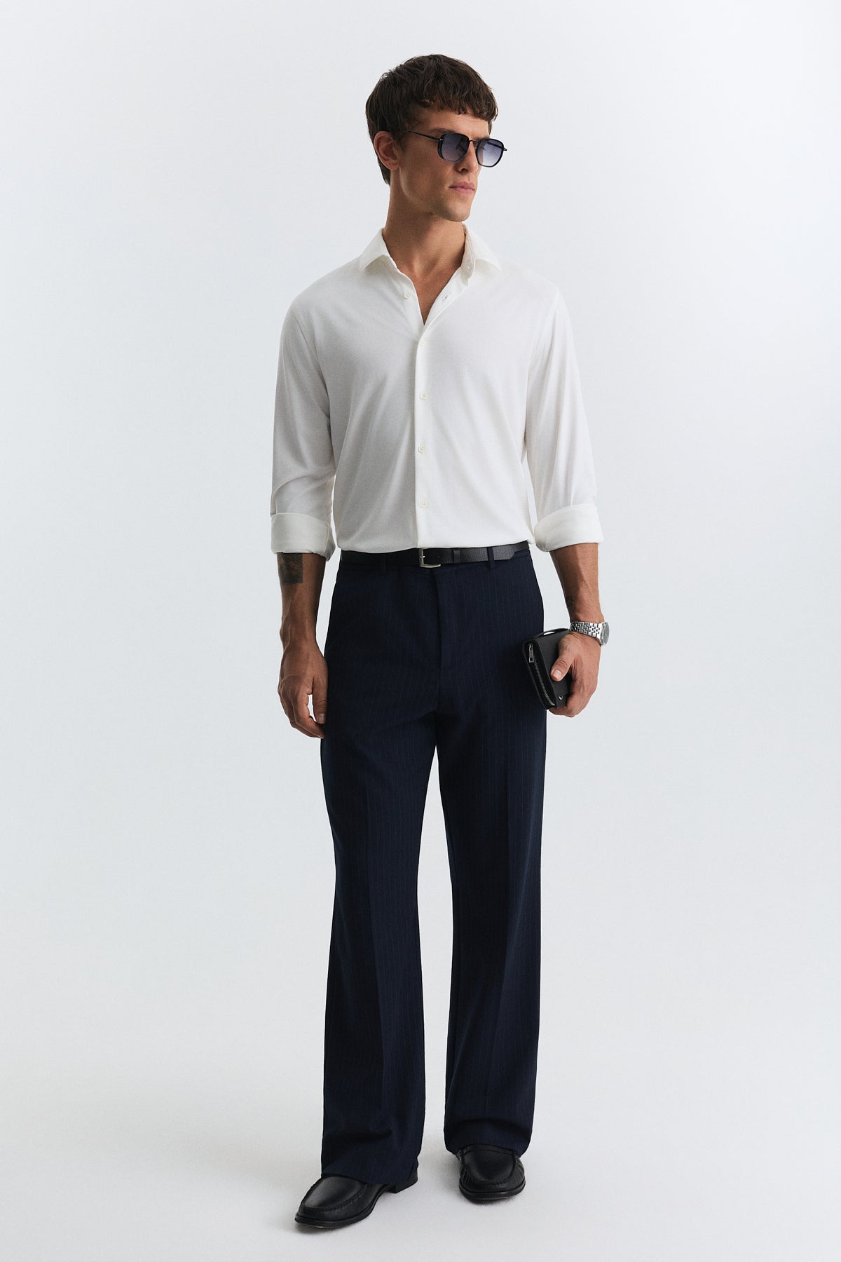Relaxed-Fit Striped Pants