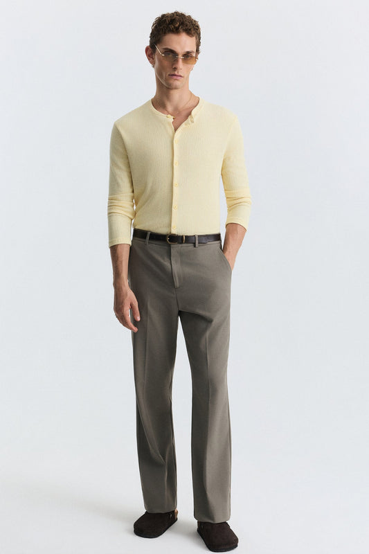 High-Waisted Relaxed-Fit Pants