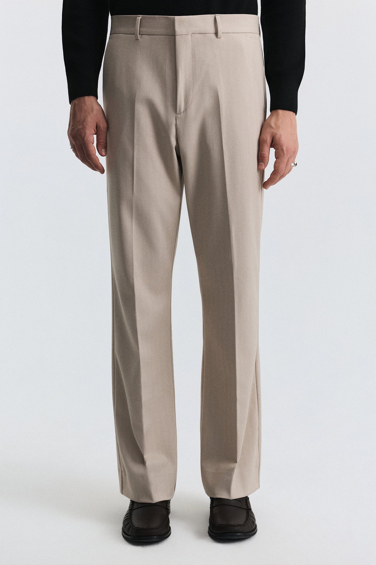 High-Waisted Relaxed-Fit Pants