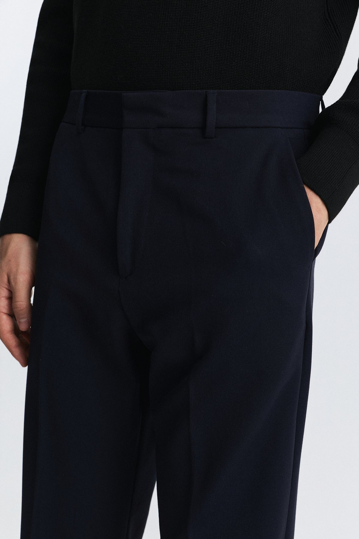 High-Waisted Relaxed-Fit Pants
