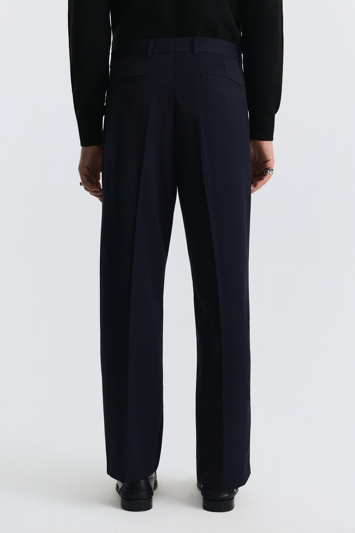 High-Waisted Relaxed-Fit Pants