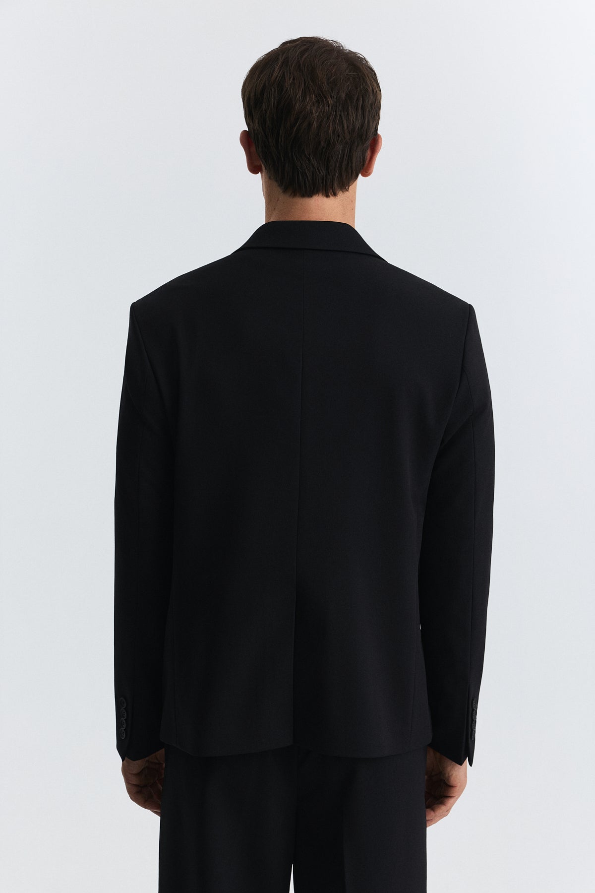 Blazer Jacket with a Snap Closure