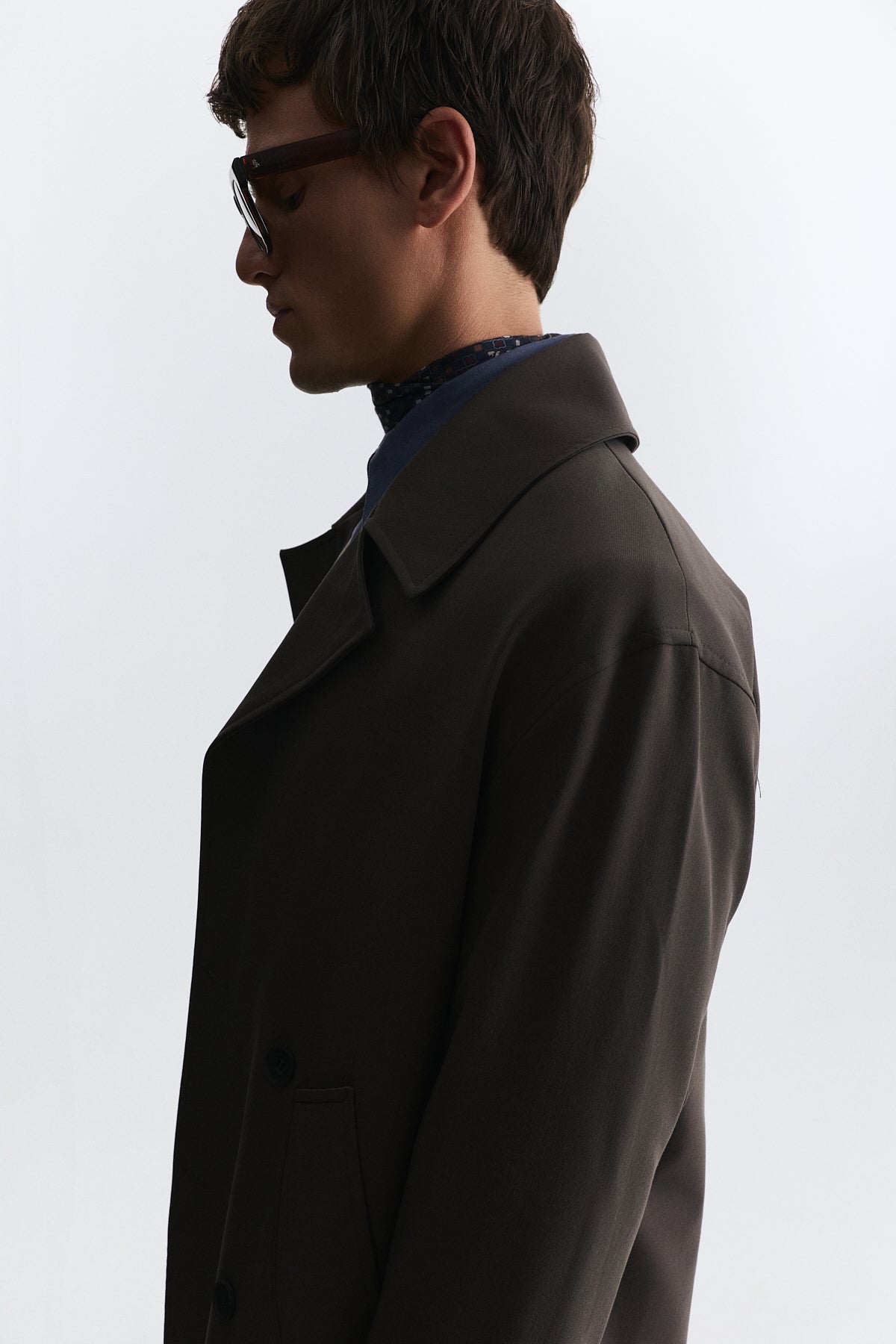 Long Relaxed-Fit Trench Coat
