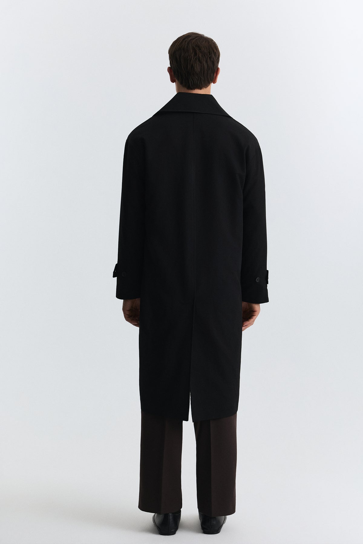 Long Relaxed-Fit Trench Coat