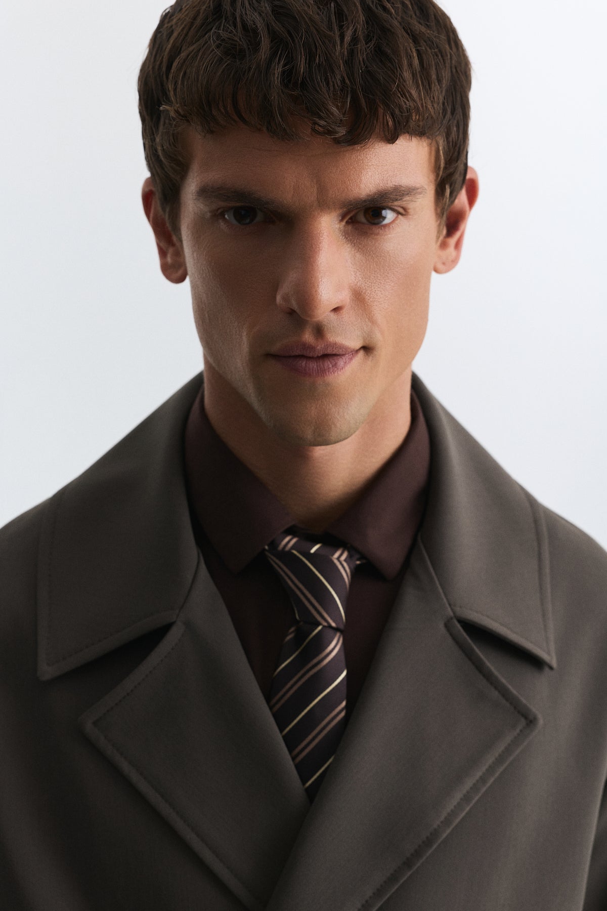 Long Relaxed-Fit Trench Coat