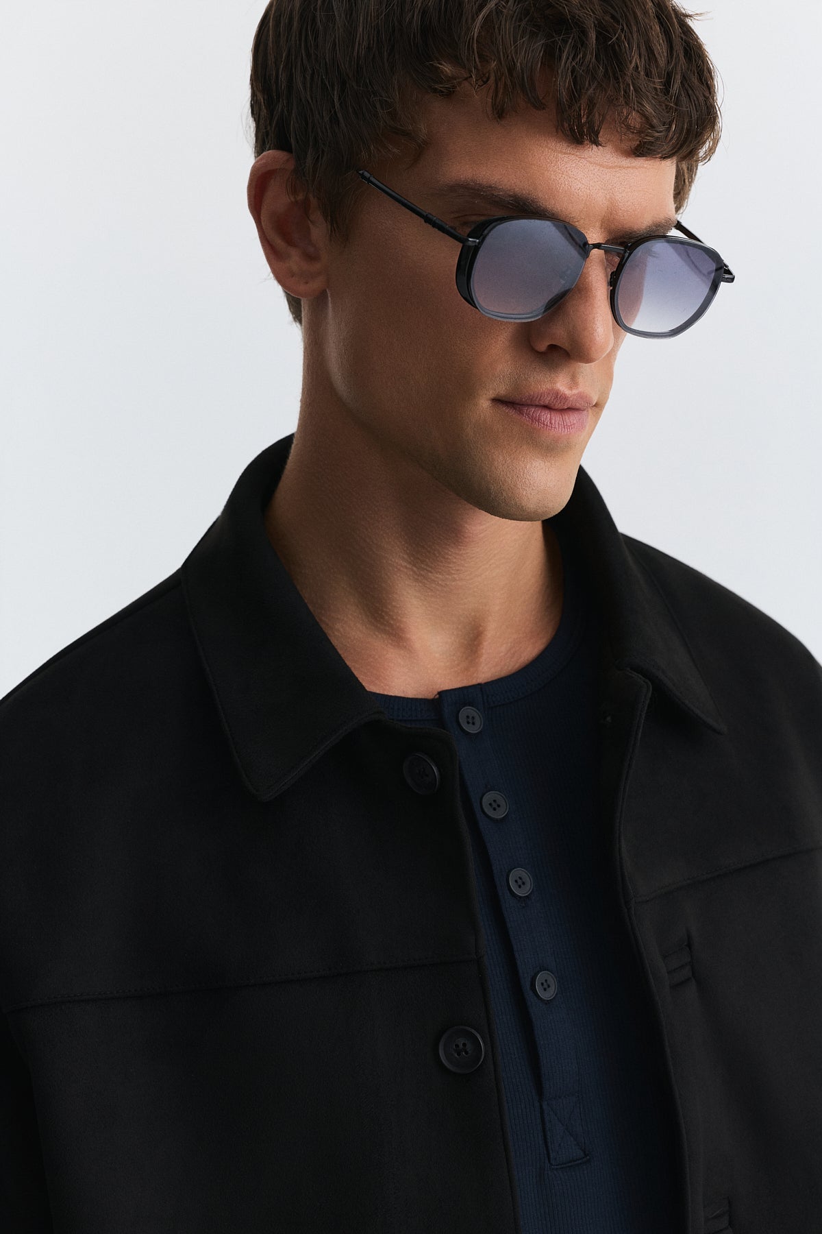 Relaxed Faux Suede Jacket