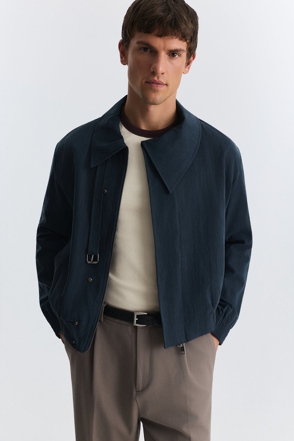 Asymmetrical Collar Jacket