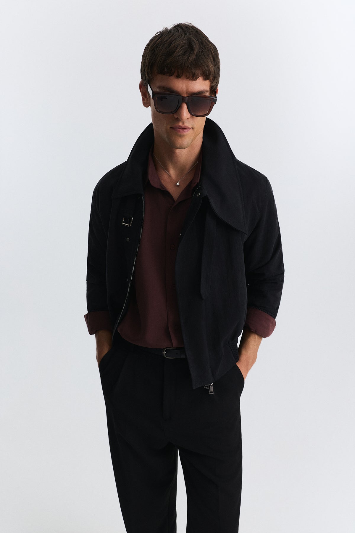 Asymmetrical Collar Jacket