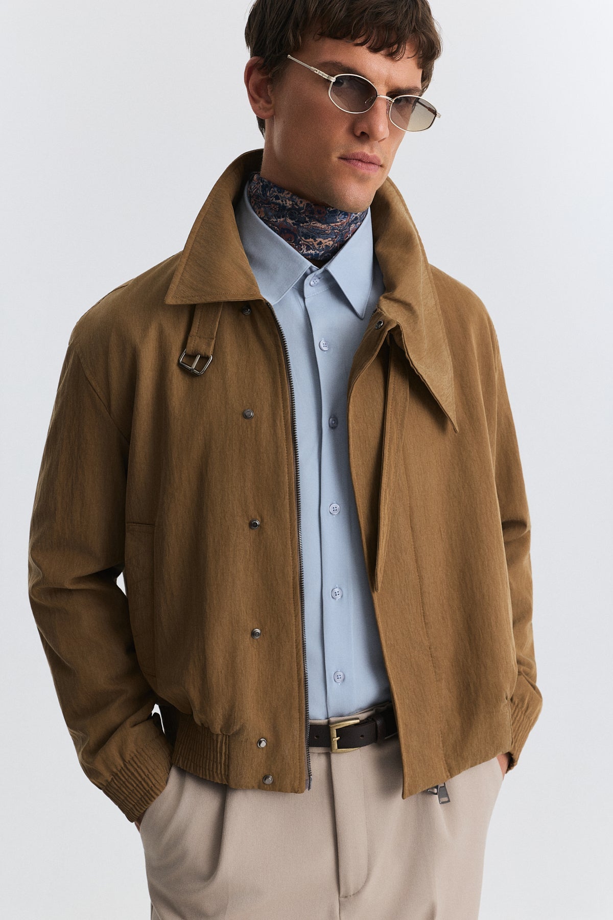 Asymmetrical Collar Jacket